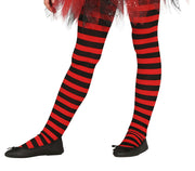 Ringelstrumpfhose für Mädchen rot schwarz, Bild 1