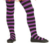 GP17220 – Hexe Strumpfhose Lila Schwarz – Größe: 7 - 12 Jahre – Farbe: Lila