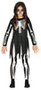 GP17536 – Skelett Halloween Kostüm Party – Größe: 7 - 12 Jahre – Farbe: Schwarz