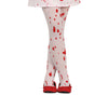GP17156 – Halloween Strumpfhose Blutige Horror – Größe: 7 - 12 Jahre – Farbe: Weiß