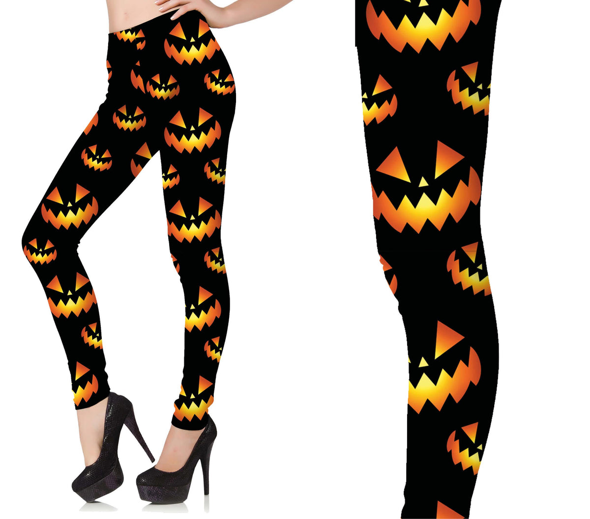 GP17181 – Halloween Kürbis Nacht Spuk – Größe: 38 - 40 (M), 42 - 44 (L) – Farbe: Schwarz
