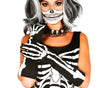 GP17209 – Skelett Halloween Langhandschuhe – Farbe: Schwarz