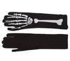GP17209 – Skelett Halloween Langhandschuhe – Farbe: Schwarz