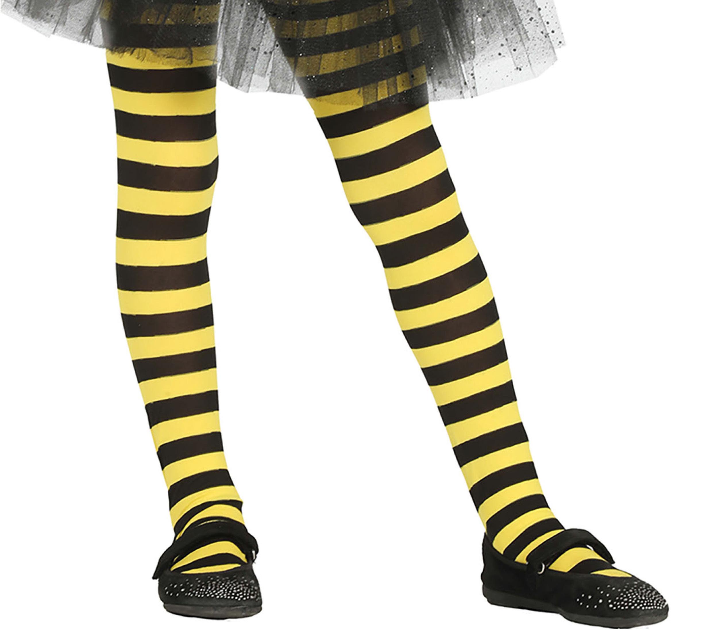 GP17217 – Hummelchen Strumpfhose Schwarz Gelb – Größe: 3 - 6 Jahre – Farbe: Gelb