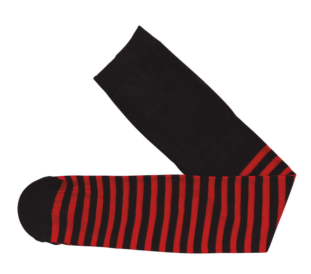 GP17218 – Marienkäfer Strumpf Rot Schwarz Gestreift – Größe: 3 - 6 Jahre – Farbe: Rot