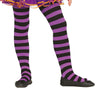 GP17220 – Hexe Strumpfhose Lila Schwarz – Größe: 3 - 6 Jahre – Farbe: Lila