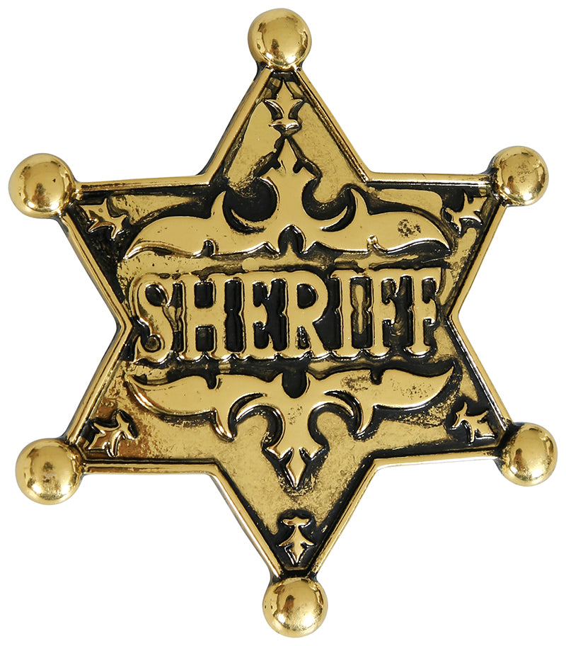 GP17237 – Cowboy Sheriff Badge Western Kostüm – Farbe: Gold, Ansicht 2