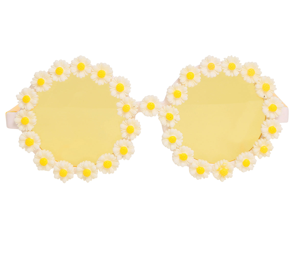 GP17272 – Hippie Blumenbrille Gänseblümchen – Farbe: Weiß