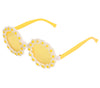 GP17272 – Hippie Blumenbrille Gänseblümchen – Farbe: Weiß
