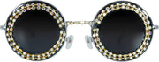 Runde Hippie Brille für Damen mit Strasssteinen, Bild 3