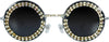 GP17273 – Hippie Brillen 60s Retro Runde – Farbe: Schwarz