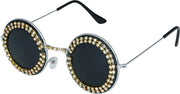 Runde Hippie Brille für Damen mit Strasssteinen, Bild 4