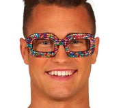 Glitzer Pop Brille für Erwachsene bunt, Bild 2