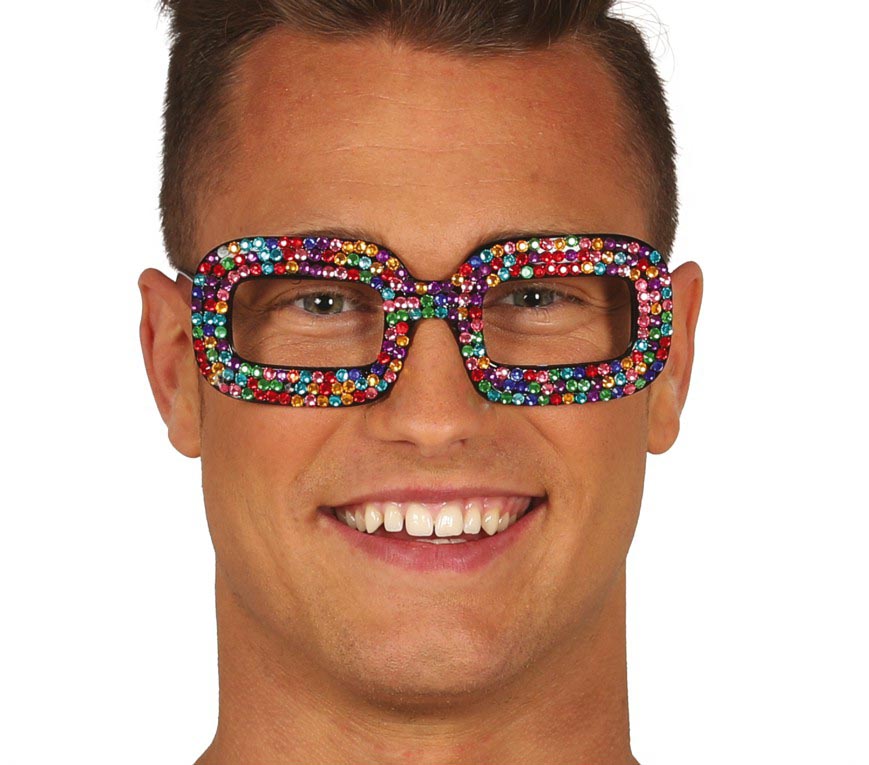 GP17275 – 70s Fun Brille Karneval – Farbe: Mehrfarbig, Ansicht 2
