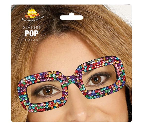 GP17275 – 70s Fun Brille Karneval – Farbe: Mehrfarbig