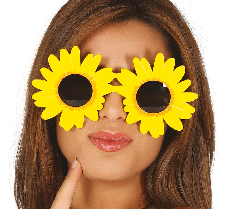 GP17278 – Hippie 60s Blumenbrille Karneval – Größe: Standard, Ansicht 2