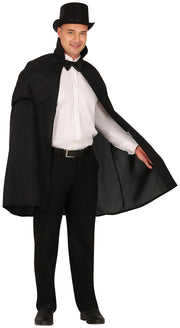 Umhang für Herren schwarz 100 cm Cape, Bild 1