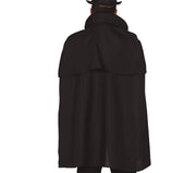 Umhang für Herren schwarz 100 cm Cape, Bild 2