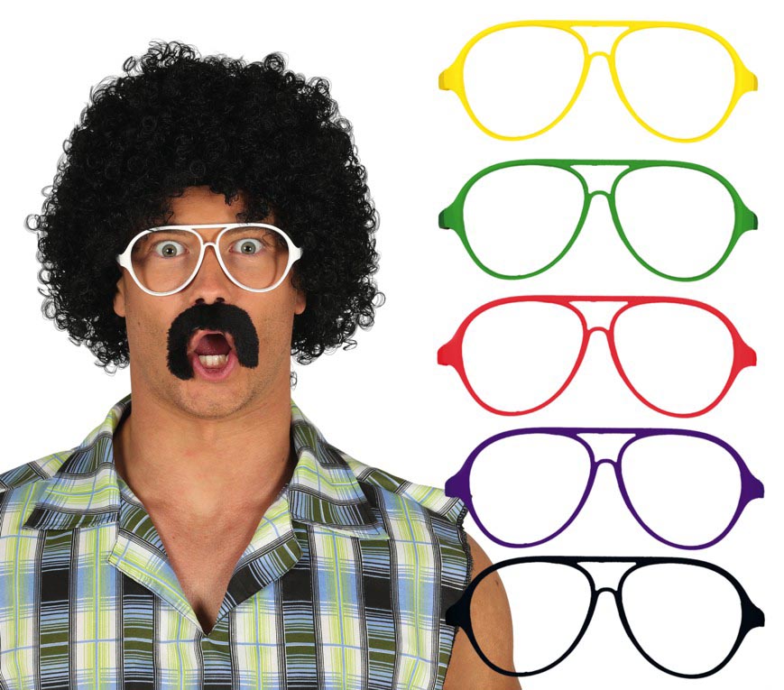 70er 80er Jahre Brille für Erwachsene