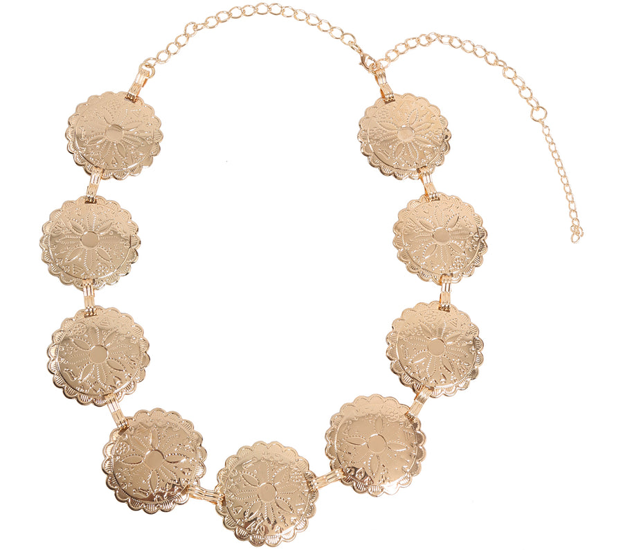 GP17378 – Römer Antike Collier Karneval Schmuck – Farbe: Metallic, Ansicht 2
