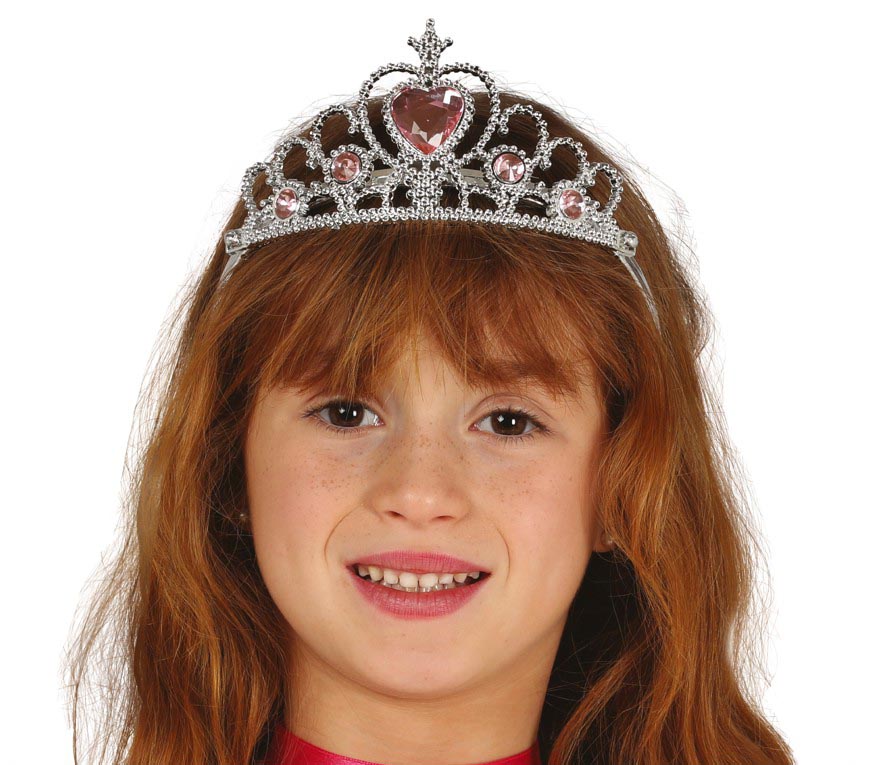 GP17410 – Prinzessin Krone Mittelalter Rosa Timeless – Farbe: Silber