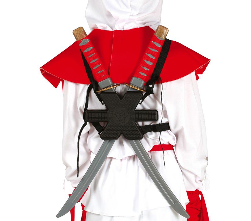GP17414 – Ninja Dual Klingen Samurai Schwerter – Farbe: Grau