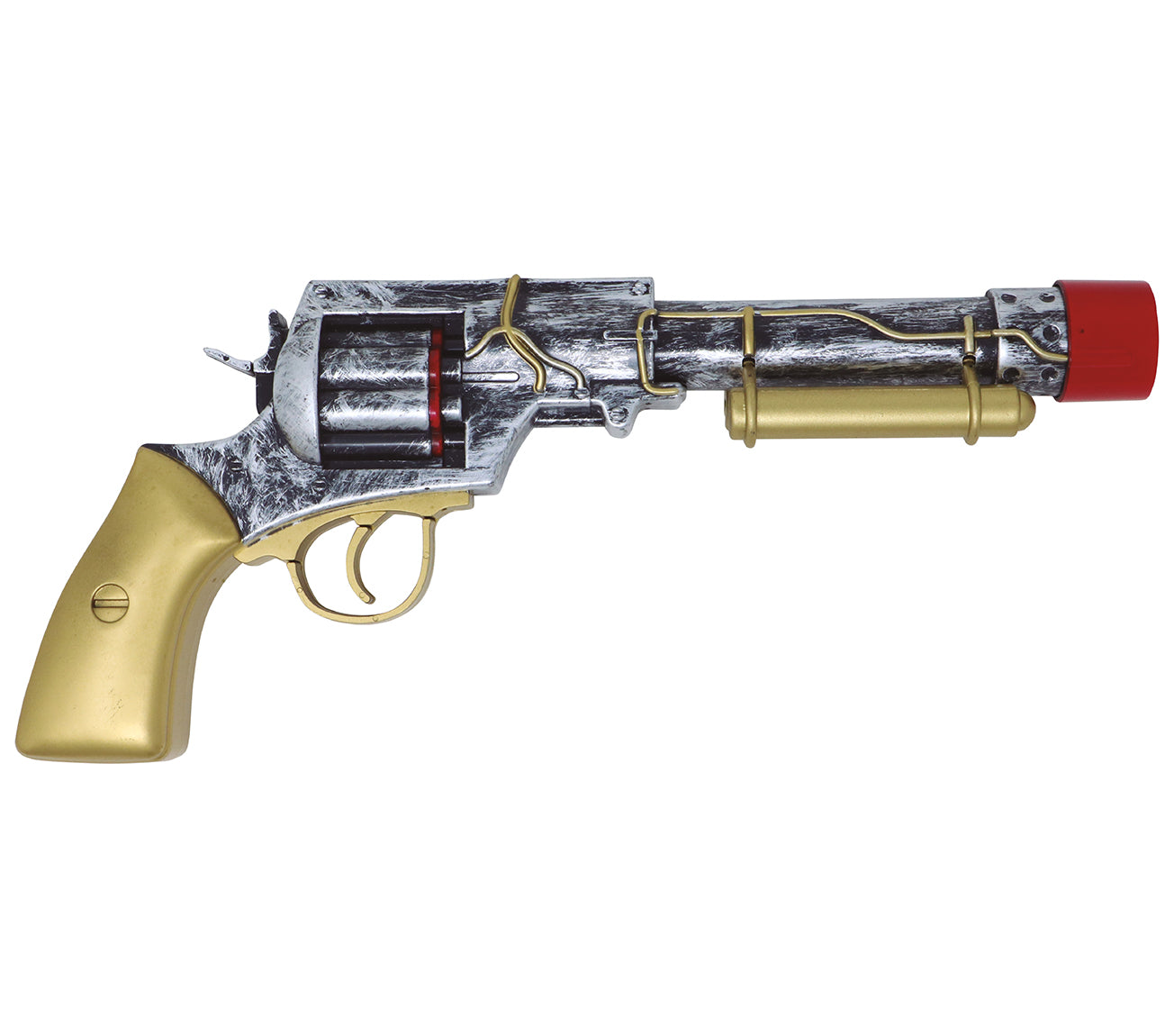 GP17496 – Steampunk Abenteuer Revolver Fantasy Design – Farbe: Metallic