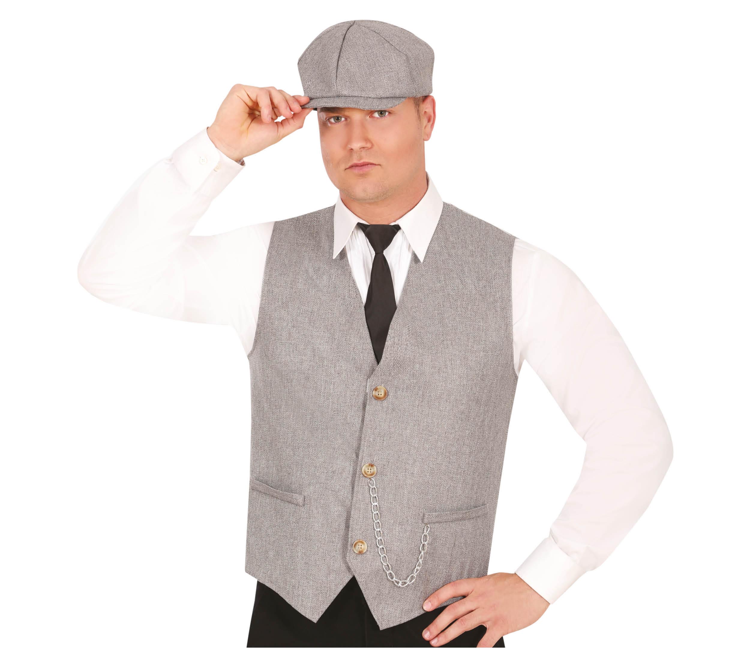 GP17524 – Gangster Mafia Retro Outfit Herren – Farbe: Grau