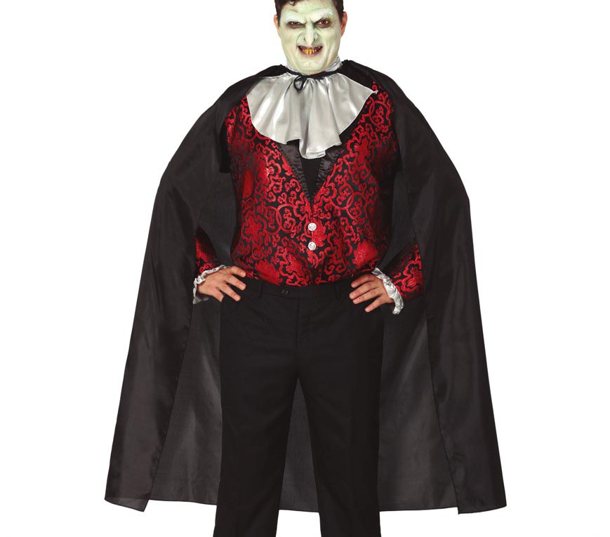 GP17535 – Vampir Halloween Umhang 19 Jahrhundert – Farbe: Schwarz