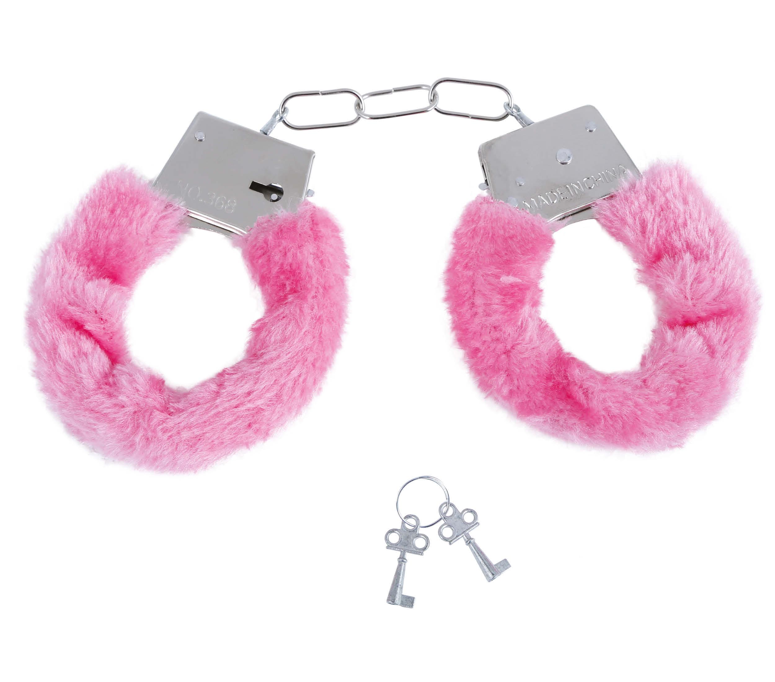 GP17574 – Sado Plüschhandschellen Junggesellenabschied – Farbe: Pink