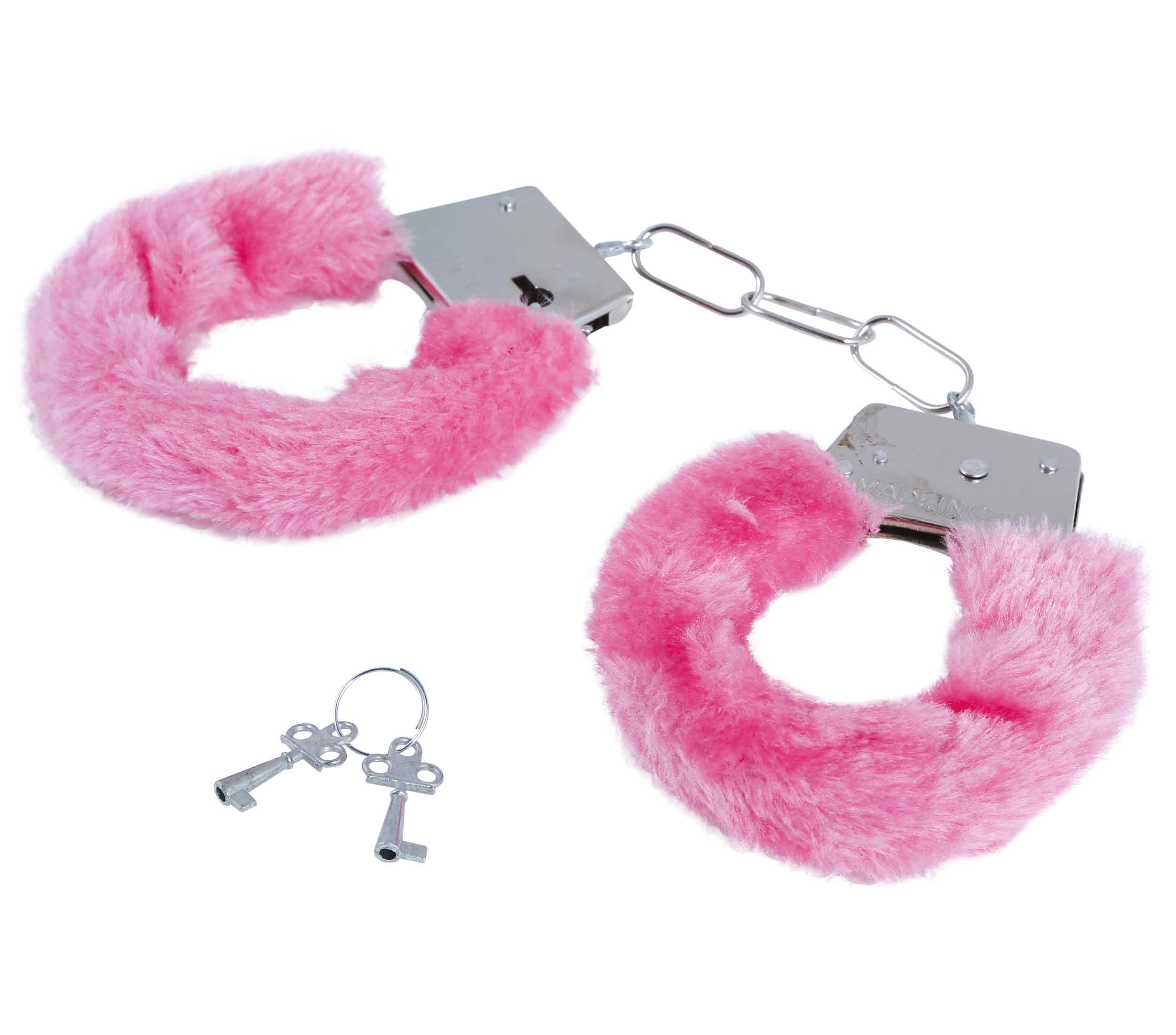 GP17574 – Sado Plüschhandschellen Junggesellenabschied – Farbe: Pink