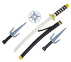GP17604 – Ninja Kostüm Set Mit Samurai Schwert – Farbe: Schwarz