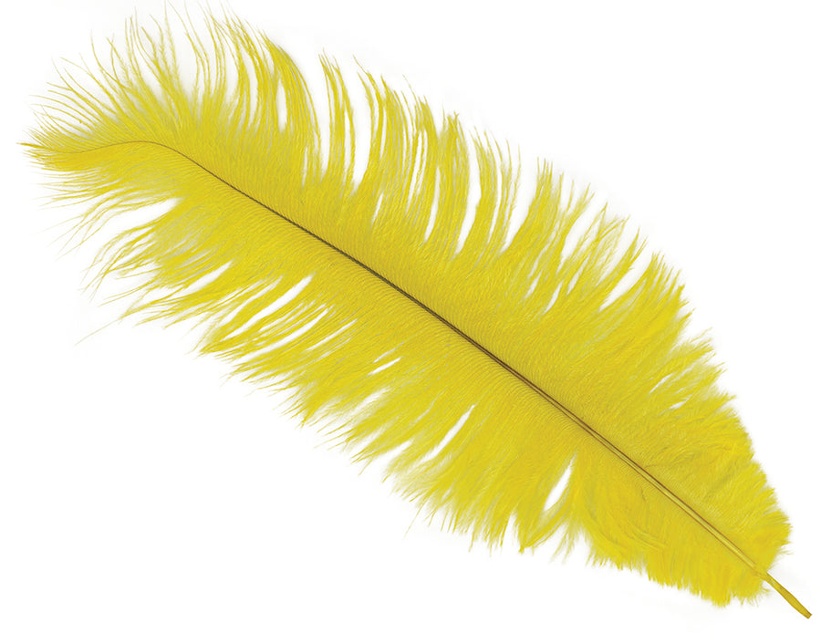 GP17643 – 20S Gelbe Deko Feder Karneval Fasching – Farbe: Gelb, Ansicht 2