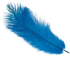 GP17643 – 20S Gelbe Deko Feder Karneval Fasching – Farbe: Blau