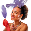 GP17643 – 20S Gelbe Deko Feder Karneval Fasching – Farbe: Lila