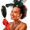 GP17643 – 20S Gelbe Deko Feder Karneval Fasching – Farbe: Schwarz