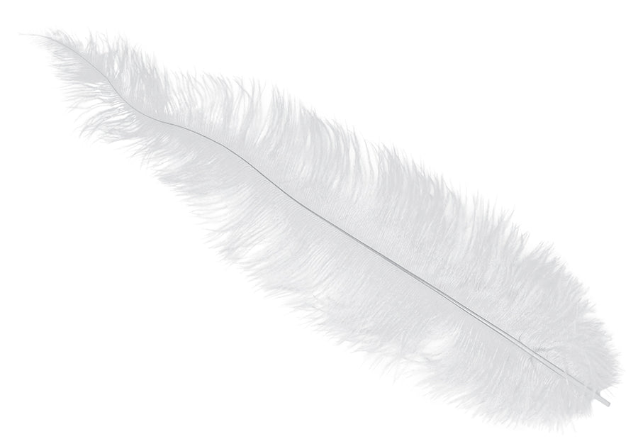 GP17664 – 20s Karneval Straußfedern Dekoration – Farbe: Weiß, Ansicht 2