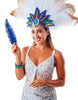 GP17664 – 20s Karneval Straußfedern Dekoration – Farbe: Blau