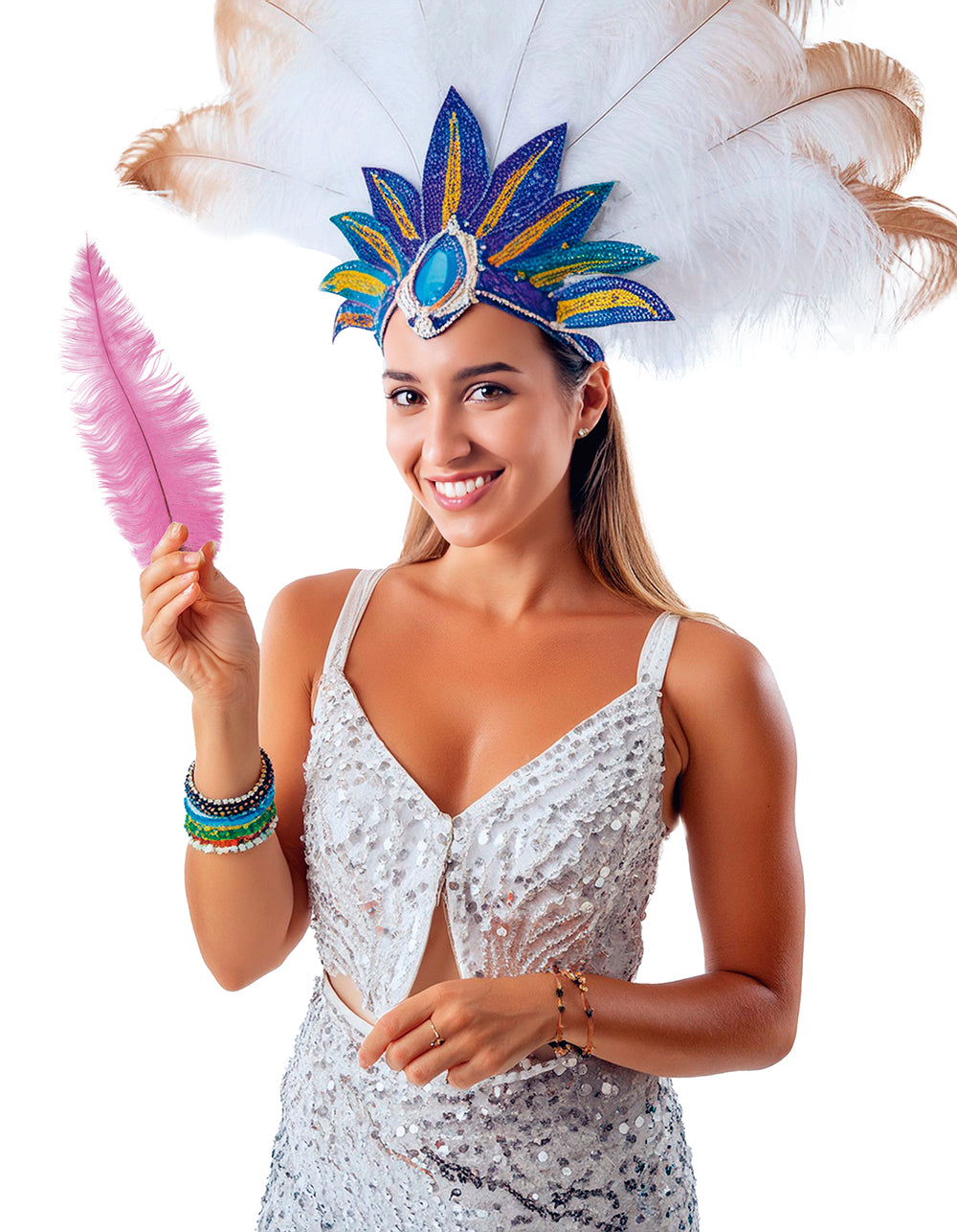 GP17664 – 20s Karneval Straußfedern Dekoration – Farbe: Pink