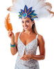 GP17664 – 20s Karneval Straußfedern Dekoration – Farbe: Orange