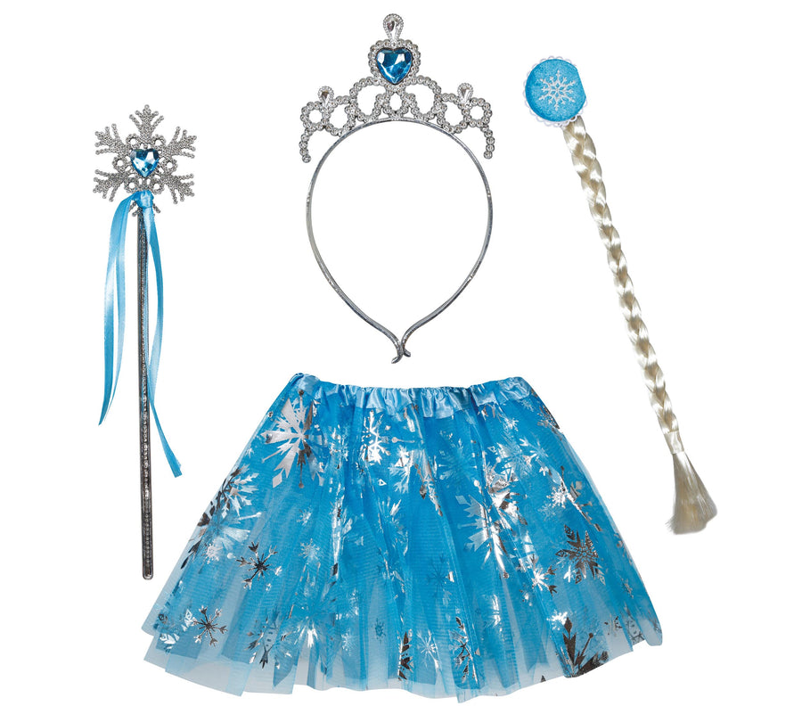 Schneeprinzessin Set für Mädchen 4 teilig