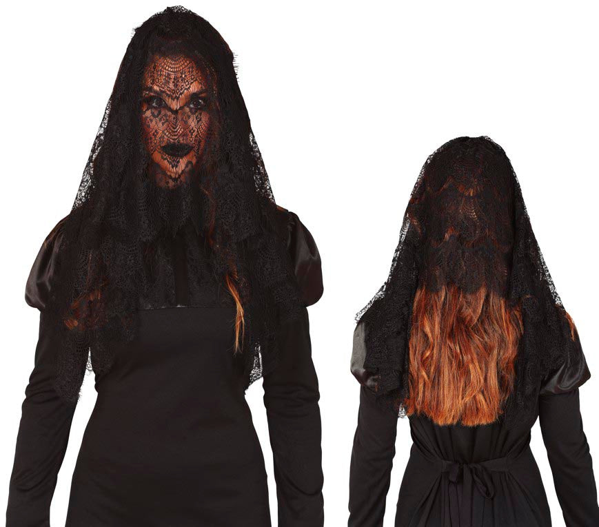 GP17721 – Weltkulturen Gothic Schleier Dunkelheit – Farbe: Schwarz