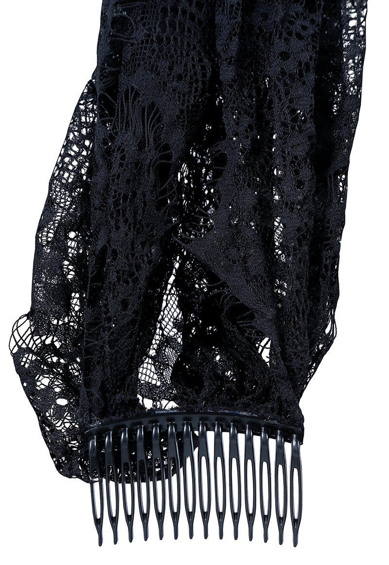 GP17721 – Weltkulturen Gothic Schleier Dunkelheit – Farbe: Schwarz