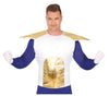 GP17776 – Abenteuerkrieger Blau Gold Heldengewand – Größe: 52 - 54 (L) – Farbe: Weiß