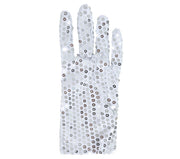 Pailletten Handschuhe für Erwachsene 22 cm kurz, Bild 3