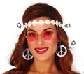 Hippie Set für Damen mit Peace Ohrringen