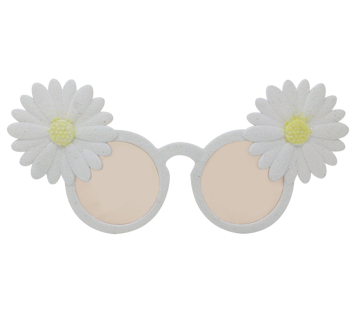 GP17963 – Hippie Blumenbrille Vintage Sonnenbrille – Farbe: Weiß
