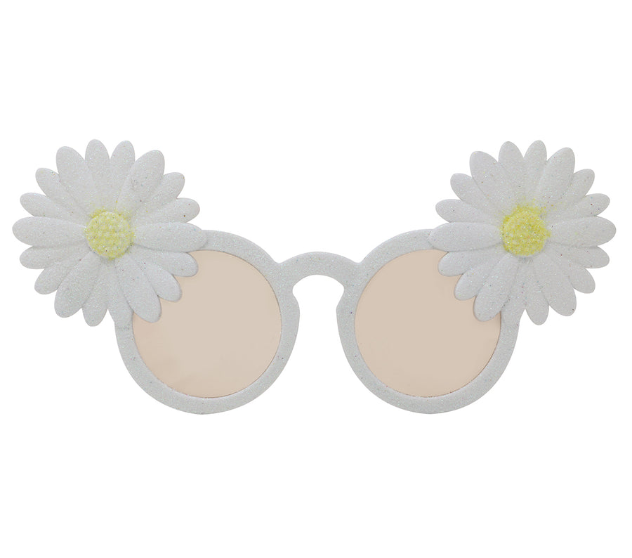 GP17963 – Hippie Blumenbrille Vintage Sonnenbrille – Farbe: Weiß, Ansicht 2