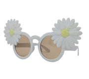 Gänseblümchen Brille für Damen weiß Hippie, Bild 3