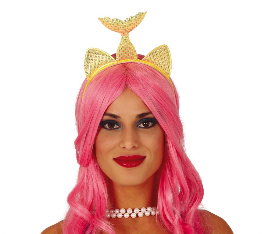 GP17982 – Meerjungfrau Diadem Karneval Sirenen – Farbe: Gold
